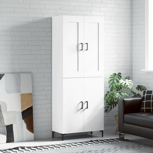 Rantry Highboard Weiß 69,5x34x180 cm Holzwerkstoff Küchenmöbel Model3199553 von Rantry