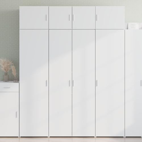 Rantry Highboard Weiß 80x42,5x185 cm Holzwerkstoff Anrichte Model3281434 von Rantry