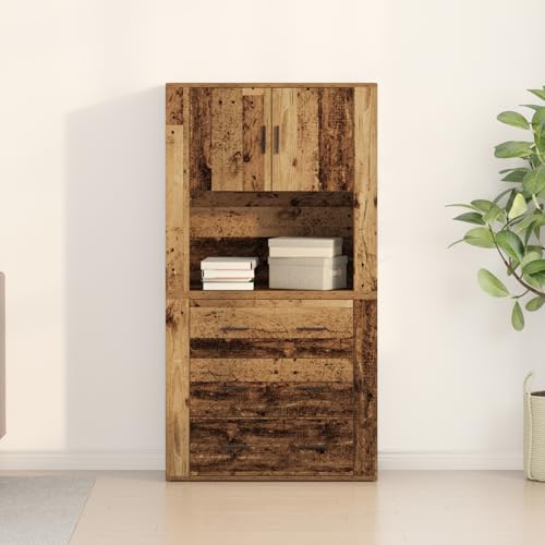 Rantry Highboard aus Altholz 80x33x150 cm Schrank Model3334343 Rantry Highboard aus Altholz 80x33x150 cm Schrank Model3334343 von Rantry