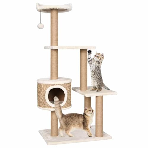 Rantry Katzen-Kratzbaum 123 cm Seegras Katzen-Kratzbaum Model170979 von Rantry