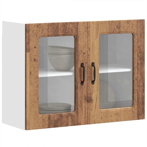 Rantry Küchen-Hängeschrank mit Glastür Altholz-Optik Holzwerkstoff Schrank Model853615 Rantry Küchen-Hängeschrank mit Glastür Altholz-Optik Holzwerkstoff Schrank Model853615 von Rantry