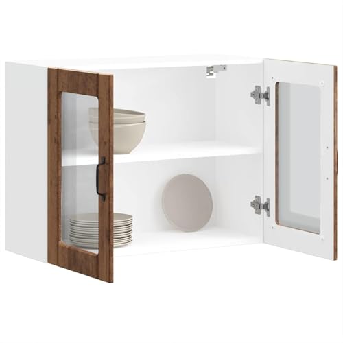 Rantry Küchen-Hängeschrank mit Glastür Altholz-Optik Holzwerkstoff Schrank Model853855 Rantry Küchen-Hängeschrank mit Glastür Altholz-Optik Holzwerkstoff Schrank Model853855 von Rantry