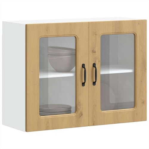 Rantry Küchen-Hängeschrank mit Glastür Kalmar Artisan-Eiche Holzwerkstoff Schrank Model853616 Rantry Küchen-Hängeschrank mit Glastür Kalmar Artisan-Eiche Holzwerkstoff Schrank Model853616 von Rantry