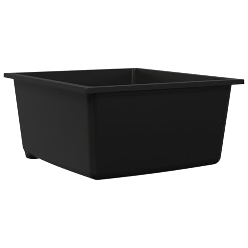 Rantry Küchenspülbecken aus schwarzem Granit mit Überlaufloch Küchenspüle Model4012351 von Rantry