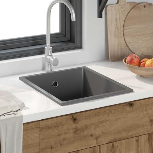 Rantry Küchenspüle mit Überlaufloch graues Granit Küchenspüle Model4012352 Rantry Küchenspüle mit Überlaufloch graues Granit Küchenspüle Model4012352 von Rantry