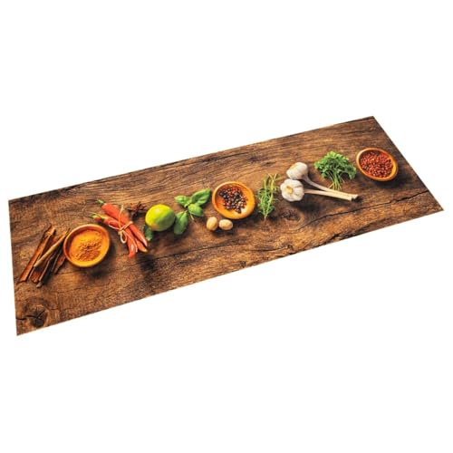 Rantry Küchenteppich Waschbar Gewürze 45x150 cm Samt Teppich Küche Model4005605 von Rantry