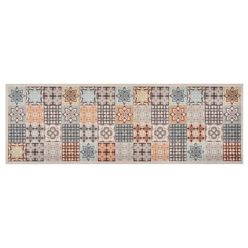 Rantry Küchenteppich Waschbar Mosaik Mehrfarbig 45x150 cm Teppich Küche Model315982 von Rantry
