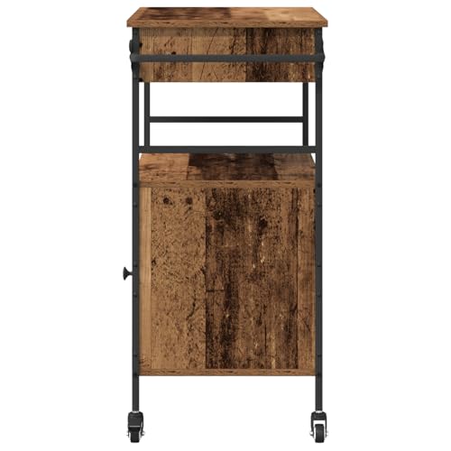 Rantry Küchentrolley Alt Holz 56x43x89,5 cm Hergestelltes Holz Küchenwagen Model871666 Rantry Küchentrolley Alt Holz 56x43x89,5 cm Hergestelltes Holz Küchenwagen Model871666 von Rantry
