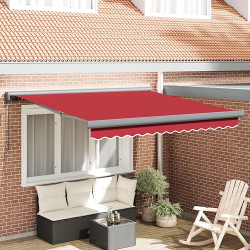 Rantry Manuelle Einziehbare Markise Rot 300x250 cm, Markisen Ersatzgewebe für 3x2.5 m Rahmen Rot Standmarkise Model3330155 Rantry Manuelle Einziehbare Markise Rot 300x250 cm, Markisen Ersatzgewebe für 3x2.5 m Rahmen Rot Standmarkise Model3330155 von Rantry