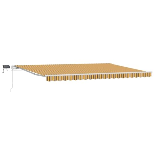 Rantry Manuelle Einziehbare Markise mit LED Mehrfarbigen Streifen 500x300 cm Standmarkise Model3331298 von Rantry