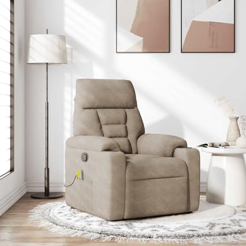 Rantry Massagesessel Taupe Mikrofasergewebe von Rantry