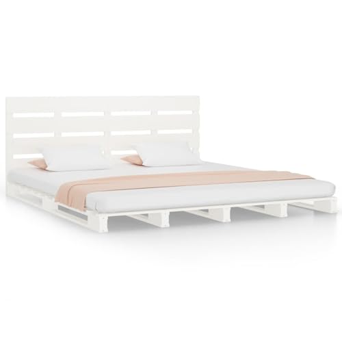 Rantry Massivholzbett ohne Matratze Weiß 140x190 cm Kiefernholz Gästebett Model3190506 Rantry Massivholzbett ohne Matratze Weiß 140x190 cm Kiefernholz Gästebett Model3190506 von Rantry