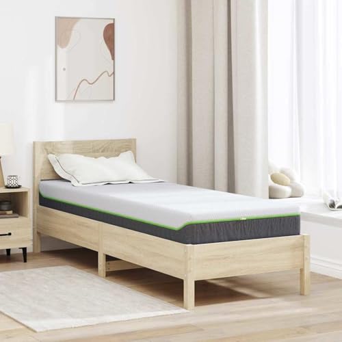 Rantry Matratzen Weiß, Grau 70 x 200 cm 100% Polyester Jacquardstoff Matratzenauflage Model4106368 von Rantry