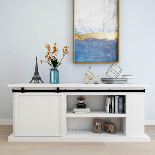 Rantry Mini Schiebetürbeschlag Set für Schranktüren Carbonstahl 200 cm Schranktüren Model148018 Rantry Mini Schiebetürbeschlag Set für Schranktüren Carbonstahl 200 cm Schranktüren Model148018 von Rantry