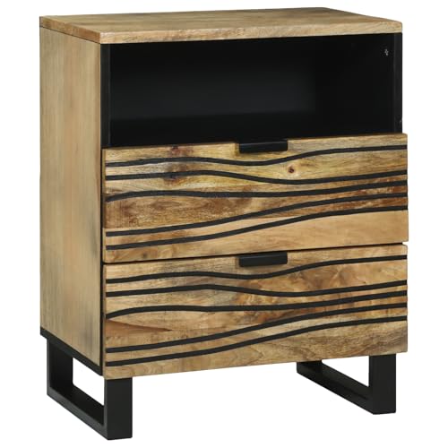 Rantry Nachttisch 50x33x60 cm Massivholz Mango Nightstand Model4017946 von Rantry