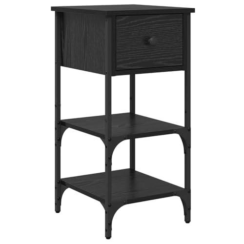 Rantry Nachttisch Schwarz Eiche 34x36x70 cm Engineered Wood Nightstand Model871240 Rantry Nachttisch Schwarz Eiche 34x36x70 cm Engineered Wood Nightstand Model871240 von Rantry