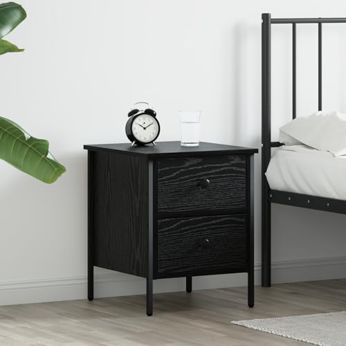 Rantry Nachttisch Schwarz Eiche 40x42x50 cm Holzwerkstoff Nightstand Model871248 Rantry Nachttisch Schwarz Eiche 40x42x50 cm Holzwerkstoff Nightstand Model871248 von Rantry