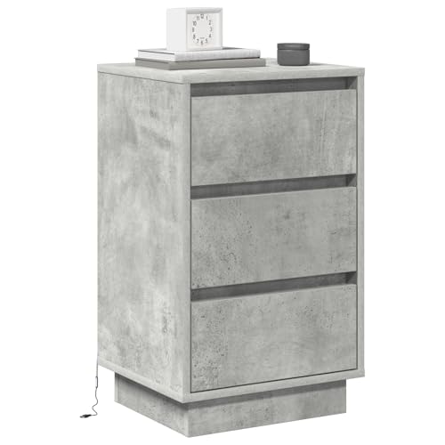 Rantry Nachttisch mit LED Beton Grau 39x34,5x65 cm Werkstoffholz Nightstand Model869629 Rantry Nachttisch mit LED Beton Grau 39x34,5x65 cm Werkstoffholz Nightstand Model869629 von Rantry
