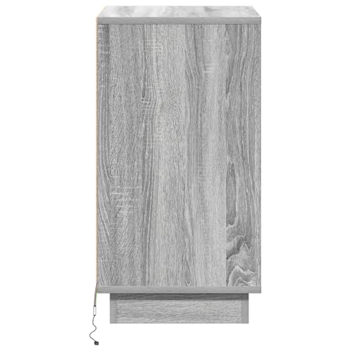 Rantry Nachttisch mit LED Grauer Sonoma 39x34,5x65 cm Holzwerkstoff Nightstand Model869631 Rantry Nachttisch mit LED Grauer Sonoma 39x34,5x65 cm Holzwerkstoff Nightstand Model869631 von Rantry