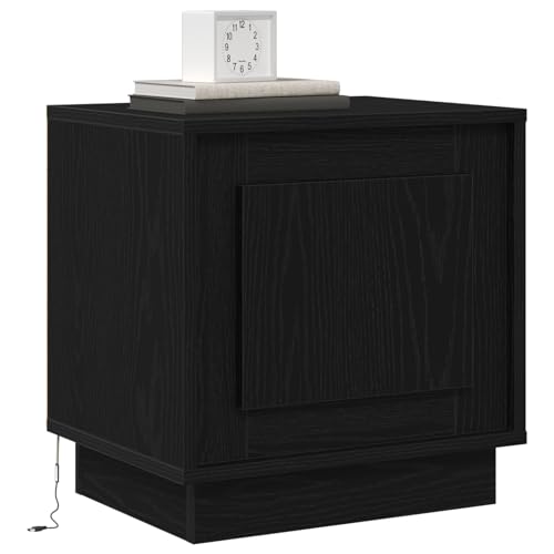 Rantry Nachttisch mit LED-Lichtern Schwarz Eiche 44x34,5x45 cm Nightstand Model869564 Rantry Nachttisch mit LED-Lichtern Schwarz Eiche 44x34,5x45 cm Nightstand Model869564 von Rantry