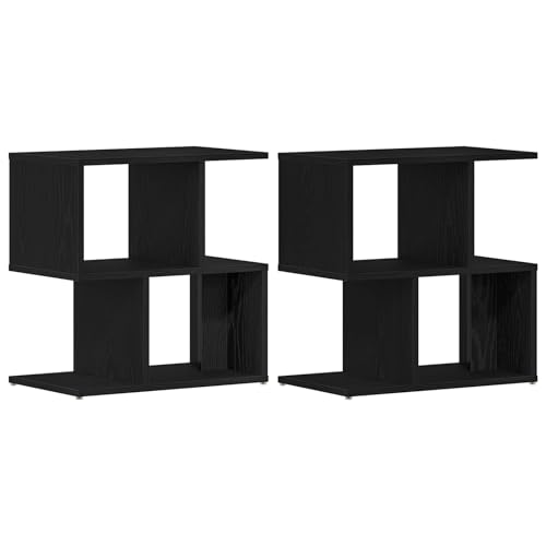 Rantry Nachttische 2 STK. Schwarz Eiche 50x30x51,5 cm Holzwerkstoff Nightstand Model862620 Rantry Nachttische 2 STK. Schwarz Eiche 50x30x51,5 cm Holzwerkstoff Nightstand Model862620 von Rantry
