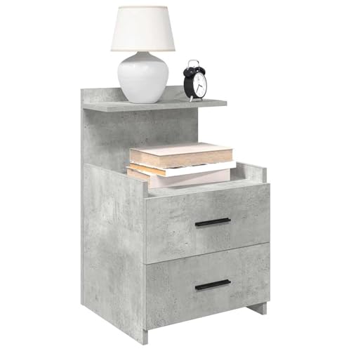 Rantry Nachttische 2 STK. mit 2 Schubladen Betongrau 40x36,5x62 cm Nightstand Model858639 Rantry Nachttische 2 STK. mit 2 Schubladen Betongrau 40x36,5x62 cm Nightstand Model858639 von Rantry