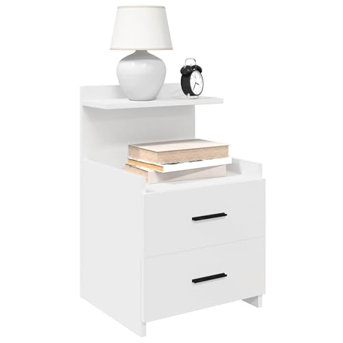 Rantry Nachttische 2 STK. mit 2 Schubladen Weiß 40x36,5x62 cm Nightstand Model858633 Rantry Nachttische 2 STK. mit 2 Schubladen Weiß 40x36,5x62 cm Nightstand Model858633 von Rantry