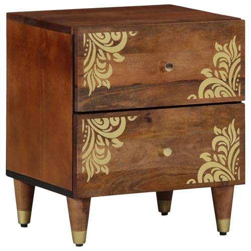 Rantry Nachttische 2 Stück 40x33,5x46 cm Massivholz Mango Nightstand Model4018735 von Rantry