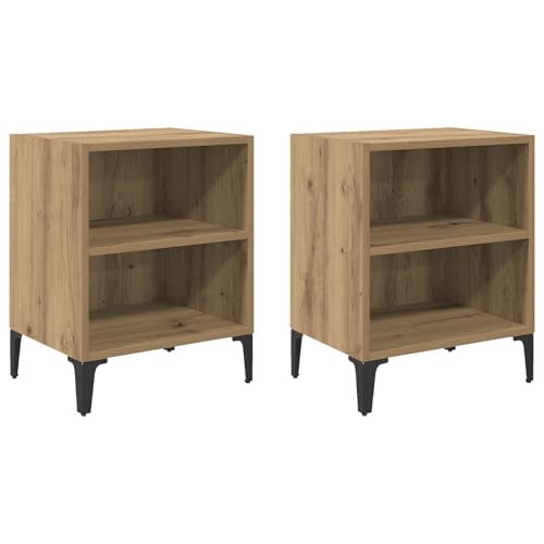 Rantry Nachttische 2 Stück Artisan Eiche 40x30x50 cm Holzwerkstoff Nightstand Model875101 Rantry Nachttische 2 Stück Artisan Eiche 40x30x50 cm Holzwerkstoff Nightstand Model875101 von Rantry