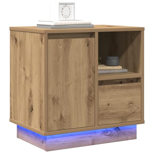 Rantry Nachttische mit LED 2 Stück Artisan Eiche 50x34,5x50 cm Nightstand Model869593 Rantry Nachttische mit LED 2 Stück Artisan Eiche 50x34,5x50 cm Nightstand Model869593 von Rantry