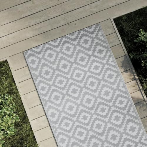 Rantry Outdoor-Teppich ARAKIL Grau 80x150 cm PP Outdoor-Teppiche Model368551 von Rantry