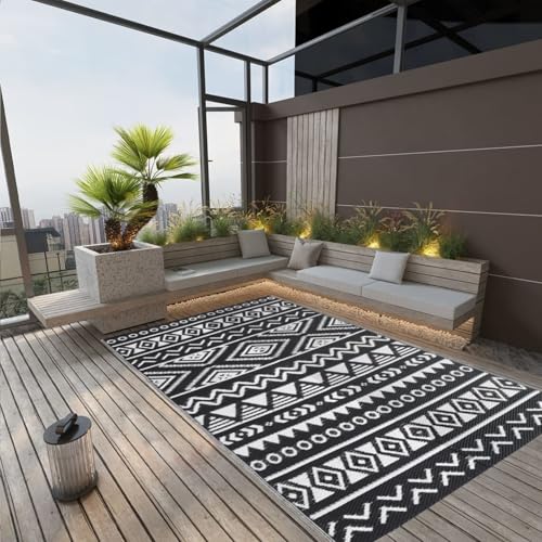 Rantry Outdoor-Teppich ARAKIL Schwarz 190x290 cm PP Outdoor-Teppiche Model316980 Rantry Outdoor-Teppich ARAKIL Schwarz 190x290 cm PP Outdoor-Teppiche Model316980 von Rantry