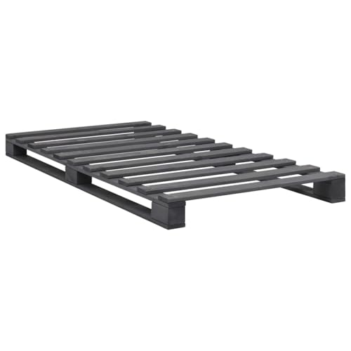 Rantry Palettenbett Grau Massivholz Kiefer 100×200 cm Bed Frame Model285249 Rantry Palettenbett Grau Massivholz Kiefer 100×200 cm Bed Frame Model285249 von Rantry