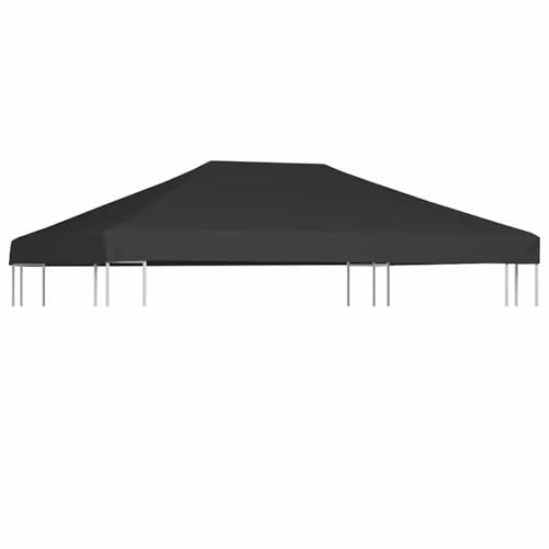 Rantry Pavillondach 310 g/m² 4x3 m Grau Pavillon Rasen und Gartenarbeit Model44787 von Rantry