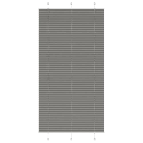 Rantry Plissee-Vorhang, Anthrazit, 105 x 200 cm, Stoffbreite 104,4 cm, Verdunkelungsrollo, Vorhang für Tageslicht, Innenrollo, Verdunkelungsvorhänge, Schlafzimmer, Decke Rantry Plissee-Vorhang, Anthrazit, 105 x 200 cm, Stoffbreite 104,4 cm, Verdunkelungsrollo, Vorhang für Tageslicht, Innenrollo, Verdunkelungsvorhänge, Schlafzimmer, Decke von Rantry