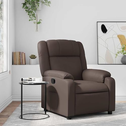Rantry Relaxsessel Braun Kunstleder Loungesessel Model373524 von Rantry