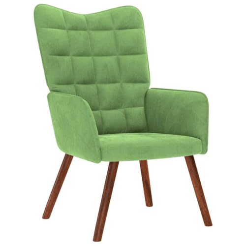 Rantry Relaxsessel Hellgrün Samt Loungesessel Model4016813 von Rantry