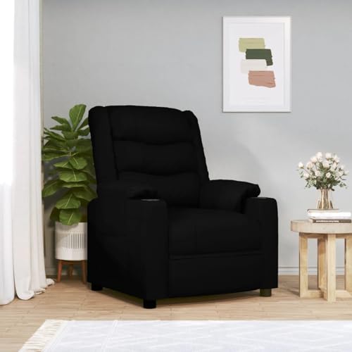 Rantry Relaxsessel Schwarz Kunstleder Loungesessel Model348042 von Rantry