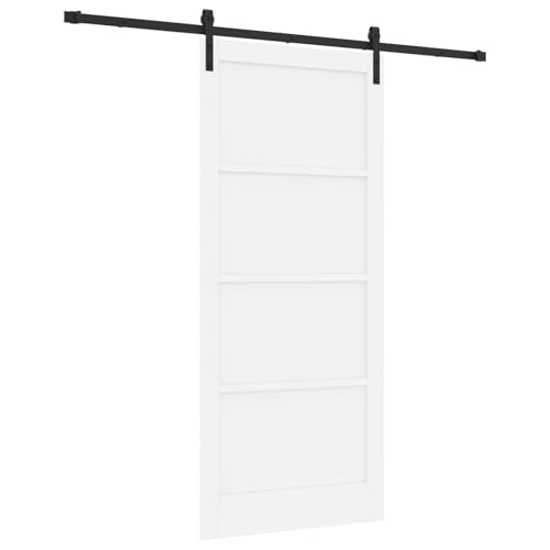Rantry Schiebetür mit Beschläge Set Weiß 93x211 cm Massivholz Kiefer Sliding Door Falttüren Rantry Schiebetür mit Beschläge Set Weiß 93x211 cm Massivholz Kiefer Sliding Door Falttüren von Rantry