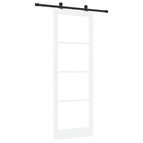 Rantry Schiebetür mit Beschlägen ORKDAL Weiß 83x232 cm Sliding Door Falttüren von Rantry