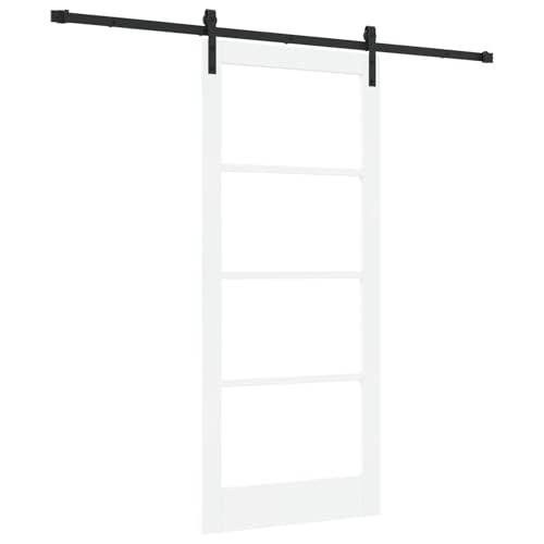 Rantry Schiebetür mit Beschlagset 'ORKDAL'Weiß 86x198.5 cm Sliding Door Falttüren von Rantry