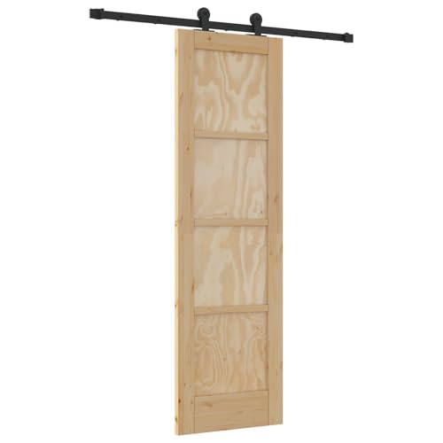 Rantry Schiebetür mit Hardware Set 'ORKDAL'Massivholz Kiefer Sliding Door Falttüren von Rantry