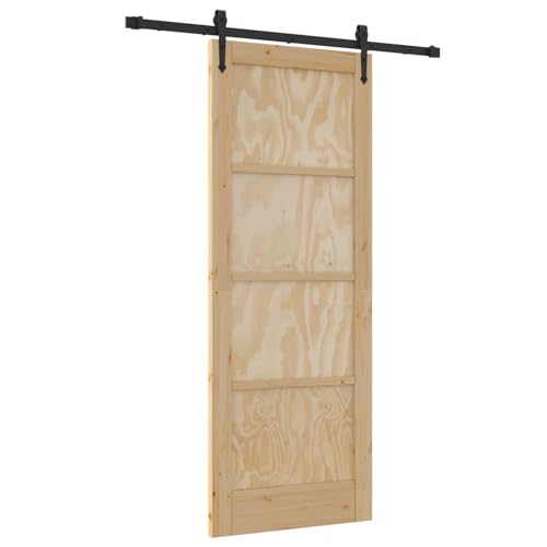 Rantry Schiebetür mit Hardware-Set 'ORKDAL'Massivholz Kiefer Sliding Door Falttüren von Rantry