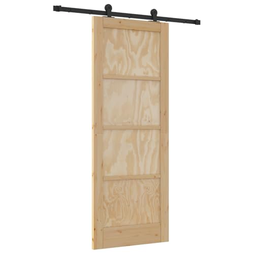 Rantry Schiebetür mit Hardware-Set 'ORKDAL'Massivholz Kiefer Sliding Door Falttüren von Rantry