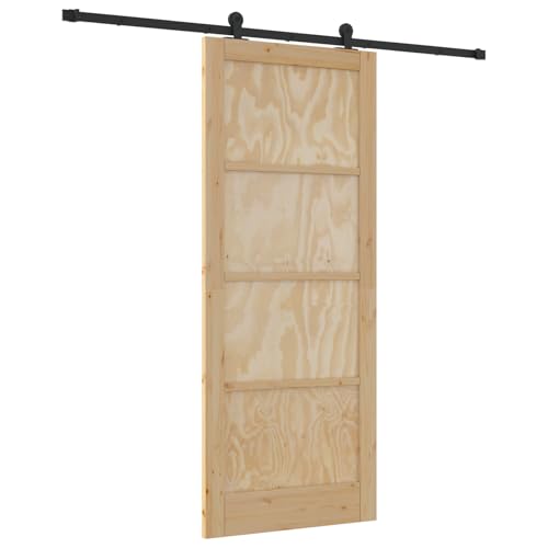 Rantry Schiebetür mit Montageset 'ORKDAL'aus massivem Kiefernholz Sliding Door Falttüren von Rantry