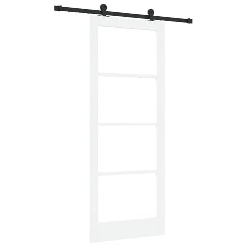 Rantry Schiebetür mit Zubehörset 'ORKDAL'Weiß 83x211 cm Sliding Door Falttüren von Rantry