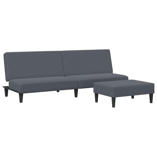 Rantry Schlafsofa 2-Sitzer mit Fußhocker Dunkelgrau Samt Schlafsofa Model3216232 Rantry Schlafsofa 2-Sitzer mit Fußhocker Dunkelgrau Samt Schlafsofa Model3216232 von Rantry