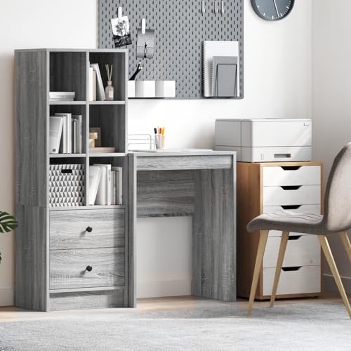 Rantry Schreibtisch Grauer Sonoma Spanplatte 60 x 40 x 76 cm PC Tisch Model869375 Rantry Schreibtisch Grauer Sonoma Spanplatte 60 x 40 x 76 cm PC Tisch Model869375 von Rantry