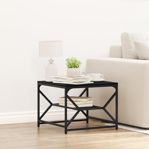 Rantry Schwarzer Eichen Couchtisch mit Regal, 51x50x40 cm, aus Holzwerkstoff Beistelltisch Model868225 Rantry Schwarzer Eichen Couchtisch mit Regal, 51x50x40 cm, aus Holzwerkstoff Beistelltisch Model868225 von Rantry