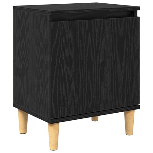Rantry Schwarzer Eichen Nachttisch Schwarze Eiche Holzwerkstoff Nightstand Model875106 von Rantry
